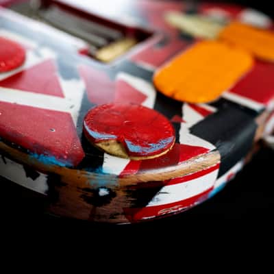 Custom Van Halen Frankenstrat Frankenstein Stratocaster Tribute Met Museum Custom image 10