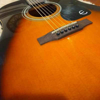 Epiphone 2018 PR150VSAE Tobacco Sunburst Acoustic Electric w/Padded Gig Bag image 4