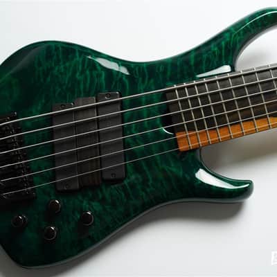 ROSCOE LG3006 Quilt Maple Top / Mahogany Back - Emerald Green image 1