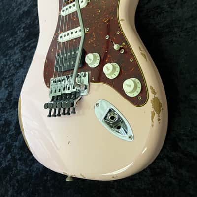 Fender Stratocaster Custom Shop Floyd Rose. Relic’d Shell Pink image 5