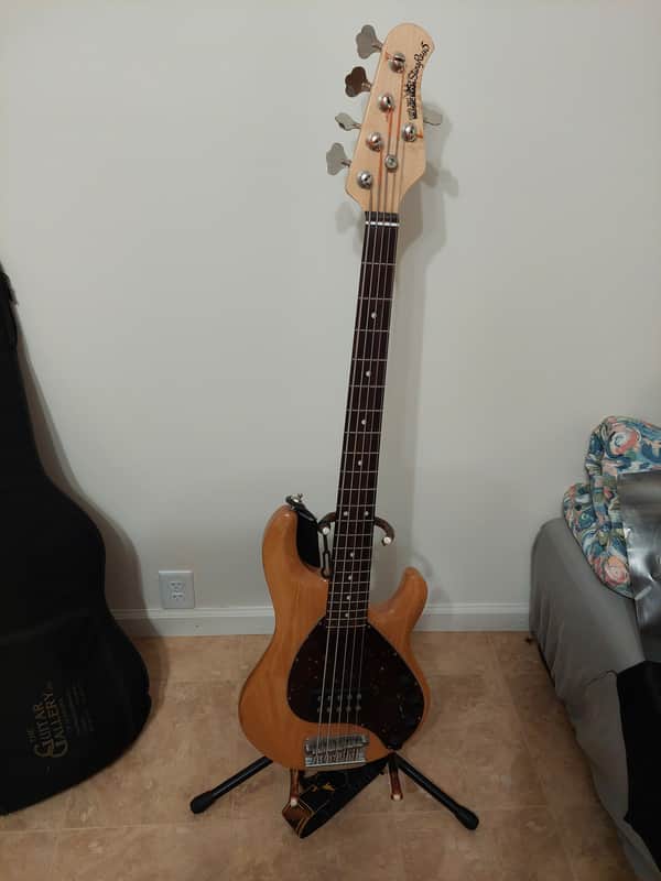 Ernie Ball Music Man 5 string bass 2012 - Natural image 1