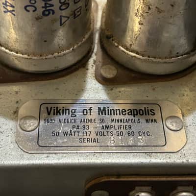 Viking PA-93 el84 vintage tube amplifier project 6bq5 amp image 6