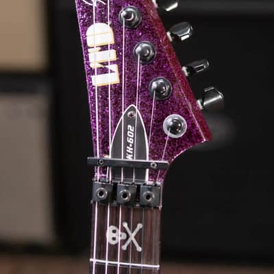 ESP LTD KH-602 Kirk Hammett Signature Electric Guitar - Purple Sparkle with Hardshell Case - Used image 6