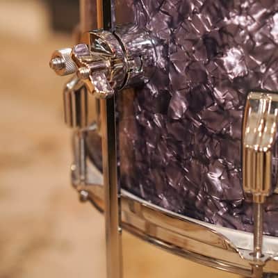 Rogers 12/14/18/5x14" Cleveland (Reissue) Drum Set - Purple Diamond Pearl image 10