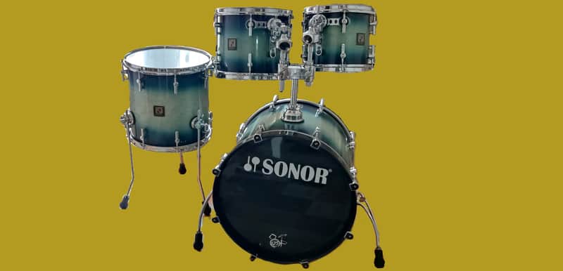 Sonor Delite drum set in Green fade image 1