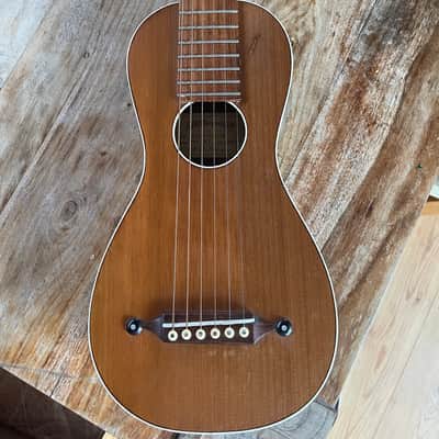 Luthier AB Manson for Ian Anderson Jethro Tull  Martin Barre Travel Parlor Acoustic Guitar with COA image 2