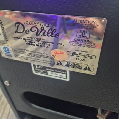 Fender Hot Rod DeVille 3-Channel 60-Watt 4x10" Guitar Combo 1996 - 2001 - Black image 4