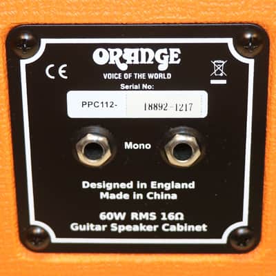 2017 Orange PPC112 Orange Guitar Speaker Cabinet 1x12 with Upgraded EVM-12L Speaker image 3