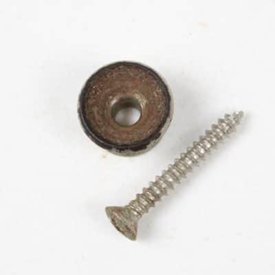 Original 1966 Fender Precision Bass/Telecaster Strap Button Vintage CBS P-Bass Hardware USA 1960s image 3