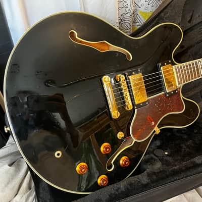 Epiphone Sheraton II Electric Guitar Black Ebony w Case image 2
