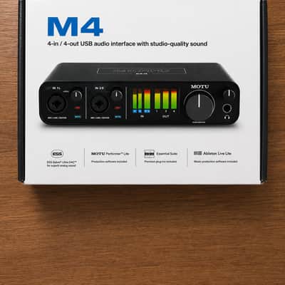 MOTU M4 USB-C Audio Interface 2019 - Present - Black image 1