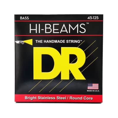 DR LMR5-45 Hi-Beams Round Core Bass 5-Strings 45-125 - String Set for 5 String Bass Guitar image 1