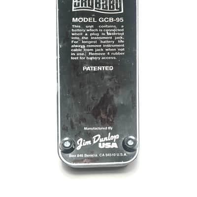 Dunlop GCB95 Cry Baby Standard Wah 1982 - Present - Black image 5