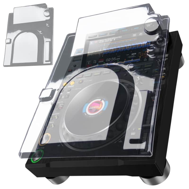 Polycarbonate Cover for Pioneer DJ CDJ-3000, Hard Shell DJ Equipment Protective PC Pets-Scratch Proof Shield Lid Cover Protector for Travel image 1