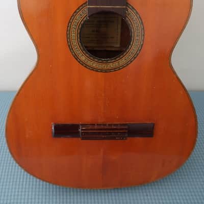 Project Vintage 1960s Silviano Herrera Classical Guitar H-Sil Mariachi Studio Project Crack On Lower Bout Rarely Listed For Sale Paracho Mexico Mexican Jesus Herrera image 2