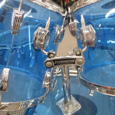 Ludwig Vistalite Double bass drum set 70's image 7