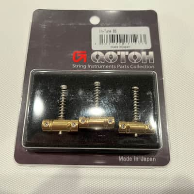 Gotoh Brand New In-Tune Compensated Saddles for Telecaster-style Guitars - Brass image 1