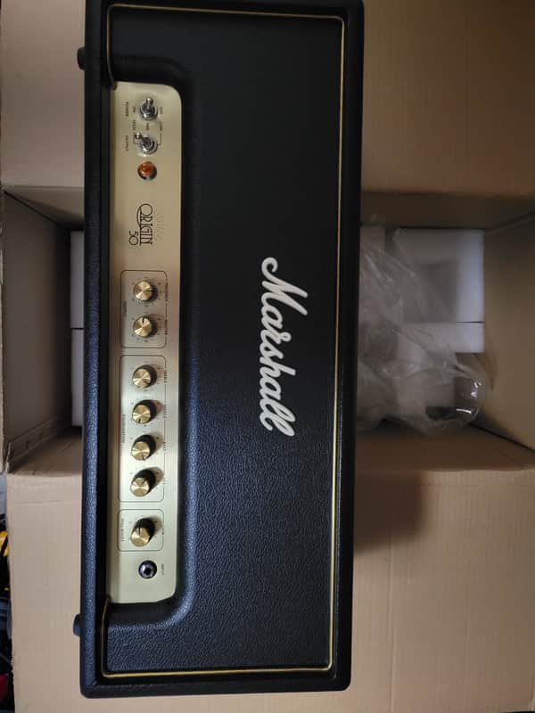 Marshall Origin ORIGIN50H 50-Watt Tube Guitar Amp Head 2018 - Present - Black (OPEN BOX) image 1