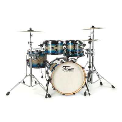 Fame Fortress Studio Shell Set Blue Burst - Drum Shell Set image 4