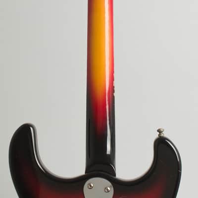Mosrite Ventures Mark I Solid Body Electric Guitar (1966), ser. #4738, original brown leather covered hard shell case. image 9