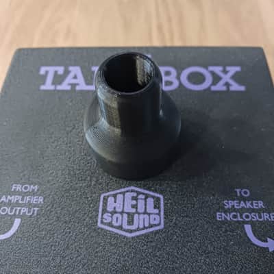 Black talk box tube adapter for 5/8" OD tube to a 1 3/8"-18 threaded driver image 2