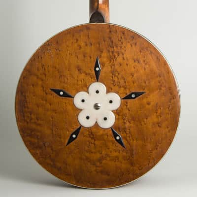 Plectrum Banjo, made by Lyon & Healy, c. 1925, black hard shell case. image 4