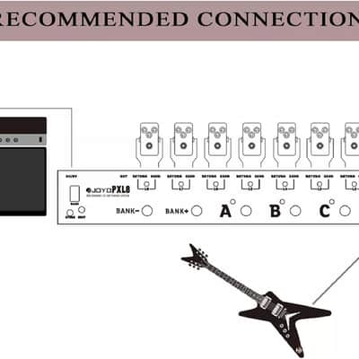 Joyo PXL8 Pedal Controller 8 FX Loop Programmable Pedal Switcher With True Bypass Black image 5