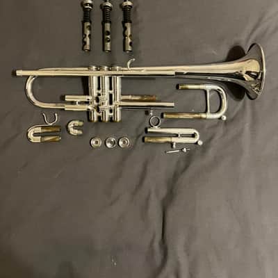 Jerome Callet New York Vintage c.1985 Silver Professional Trumpet in Excellent Condition image 4