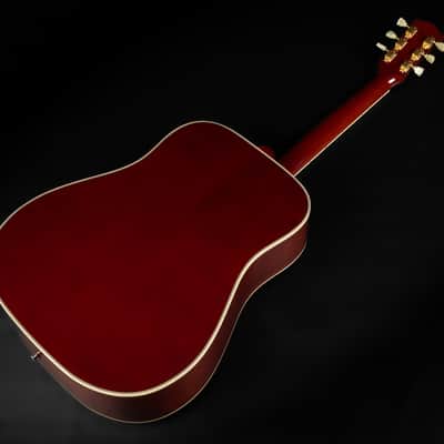 2008 Gibson Custom Shop Hummingbird TV True Vintage - Heritage Cherry Sunburst VOS | USA All Solid Square Shoulder 1960 Reissue Dreadnought Acoustic Guitar Limited Edition 1 of 167 Madagascar Rosewood | CoA OHSC image 12