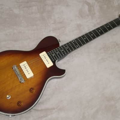 Michael Kelly Patriot Special P90 Pickups Set Neck Tobacco Burst Finish Grover Tuners Hardshell Case image 2