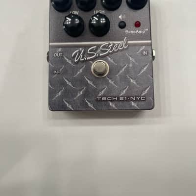 Tech 21 NYC U.S. Steel Distortion SansAmp Character Series Guitar Effect Pedal image 2