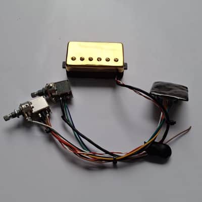 Veyz Sustainer Pickup System - Reversed Can Humbucker Design Gold Finish | Hosco Japan Push Push Potentiometer | Not A Sustainiac Stealth Pro Nor Fernandes Sustainer | image 4