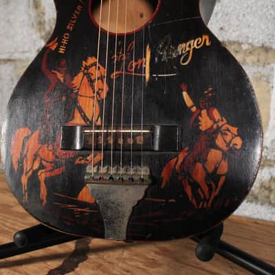 The Lone Ranger - 1930s Parlor Guitar - Sears Supertone by Harmony image 4