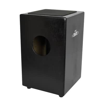 Echoslap Super Snare Cajon - Black - Siam Oak  & Maple, 4 Way Snare Wire + FREE Gig Bag image 3