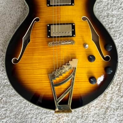 D'Angelico Excel SS Semi-Hollow Electric Guitar w/Stairstep Tailpiece and Case image 1
