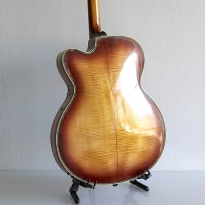 Otwin (1950s) Olymp, Ice Tea Sunburst || Schlaggitarre, German Archtop image 3