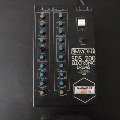 Simmons SDS 200 2-Channel Drum Sound Module 1984 - Black image 1