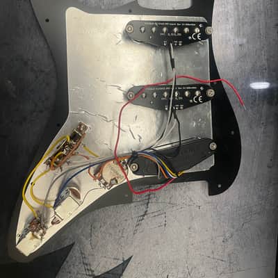 920D Custom 214-12-13 Fishman Fluence Loaded Prewired Strat Pickguard 2010s - Black/Black image 2