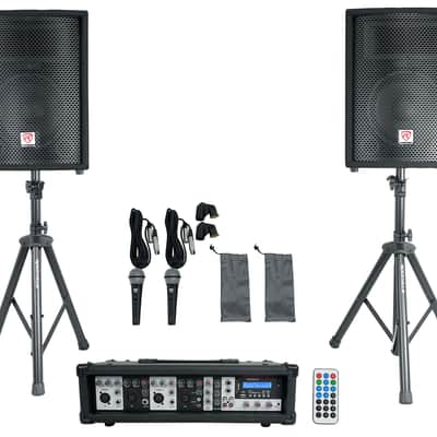 Rockville RPG2X10 V2 BX 2 1800w Powered 4 Ch Mixer/Amplifier w Bluetooth/EQ/Effects image 11