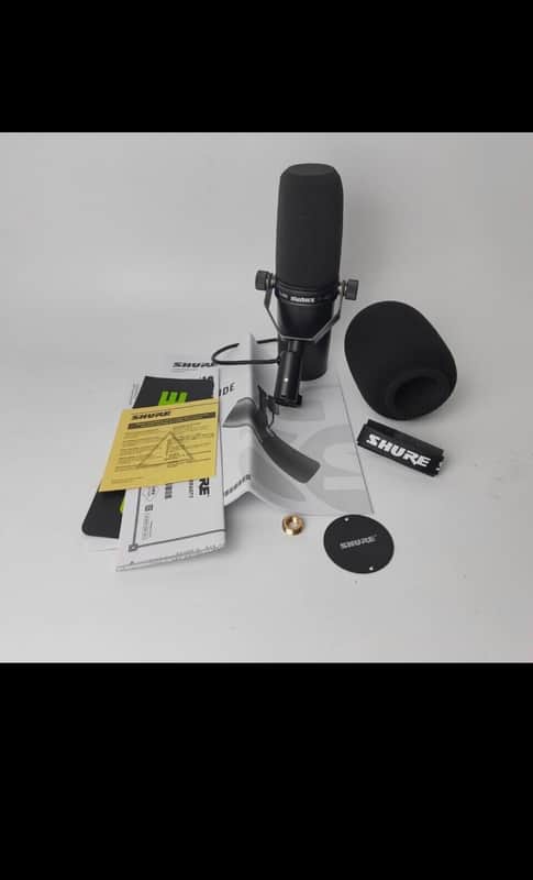 Shure SM7B Cardioid Dynamic Microphone 2001 - Present - Black image 1