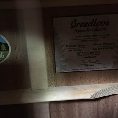 Breedlove Performer Pro Concerto Aged Toner CE European-African Mahogany w/Case image 5