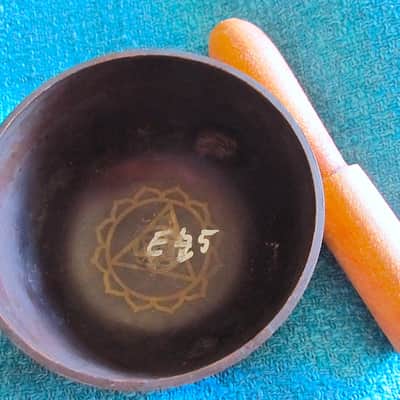 Japanese Rin Singing Bowl Cup Chime Bell with Striker - Vintage image 2