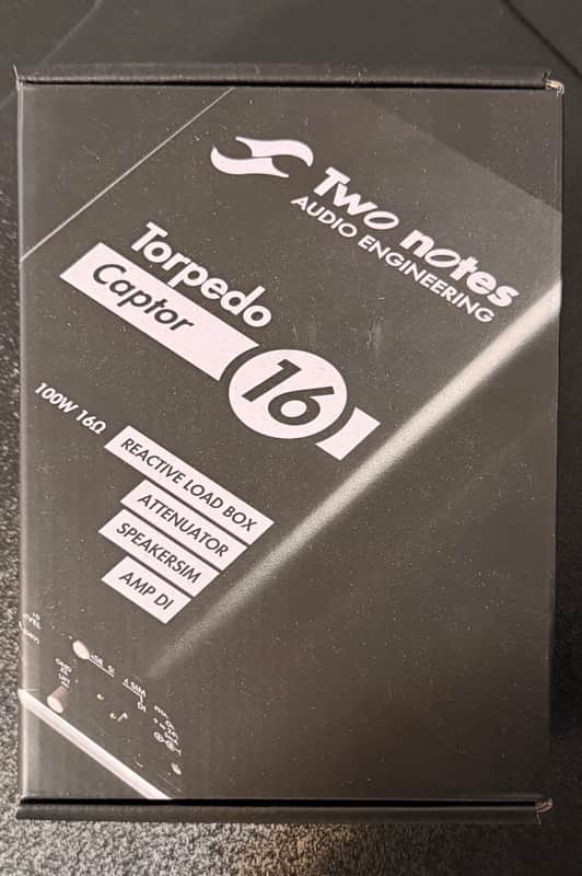 Two Notes Torpedo Captor Loadbox / Attenuator / DI - 16 Ohm 2010s - Black image 1