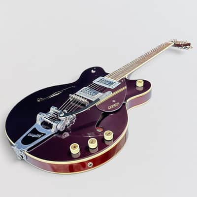 Gretsch G2604T Limited Edition Streamliner Rally II w/ Bigsby Center Block Electric Guitar - Two-Tone Oxblood/Walnut Stain image 9