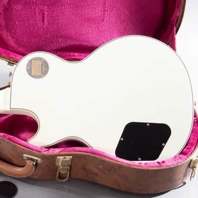 2014 Gibson Custom Shop Les Paul Custom Alpine White – Vintage Patina – COA + Original Case image 5