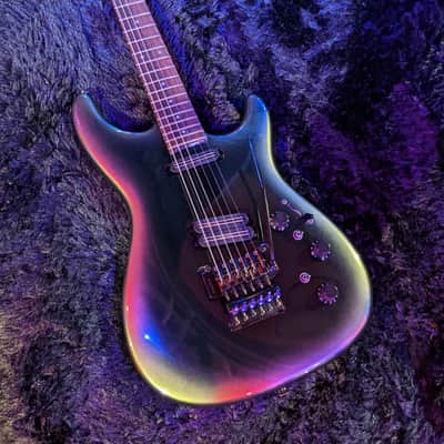 Fender Heartfield EX1 1989 MIJ Fujigen - EX-1 Black Pearl Burst Gotoh Floyd Rose Made in Japan image 1