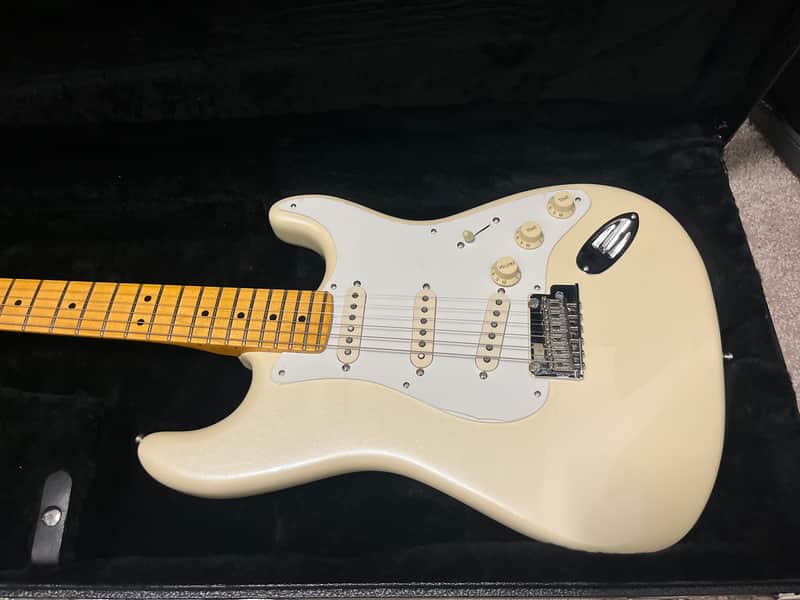 Fender Lincoln Brewster Strat - Olympic Pearl