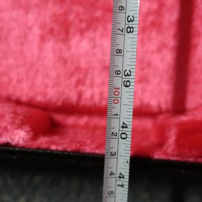 Case Only Vintage 1980s Roland G-808 or G-303 Electric Bass Guitar Synthesizer Case Red Fuzzy Line Rare image 9