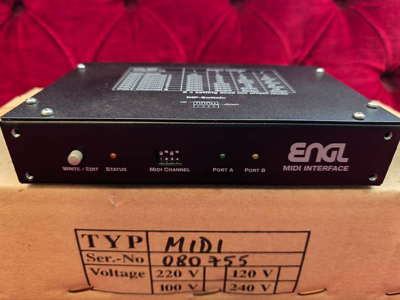 Vintage Engl Z-7 MIDI Interface - w/ Cable & Box (for Savage 120, Sovereign, E610, E660, E360, E930) imagen 1