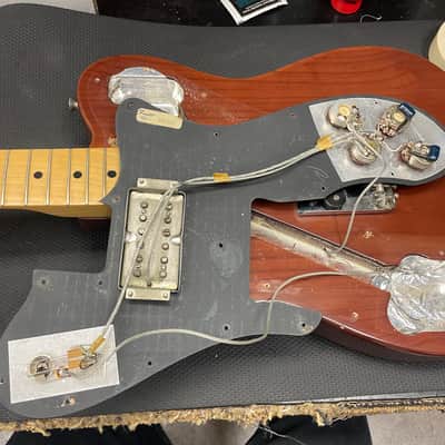 Fender Telecaster Custom Left-Handed with Maple Fretboard 1973 - 1980 - Walnut (Mocha) image 14